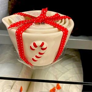 Rae Dunn candy cane measuring cups